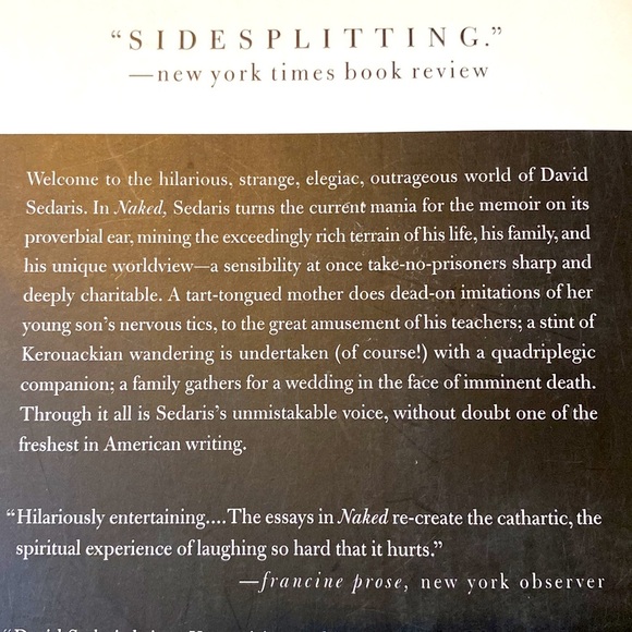 NAKED by DAVID SEDARIS - New York Times Best Seller - HUMOROUS MEMOIR - Picture 3 of 4